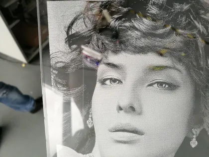 Wood acrylic leather fabric Co2 lase jigsaw puzzle cutting machine