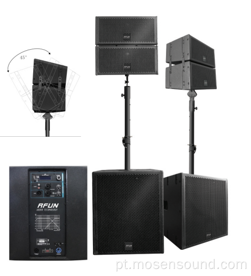 Alto -falante de subwoofer de matriz de linhas ativas multifuncionais