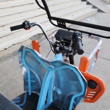 5 seater electric Tuk Tuk with rear spring shock absorber