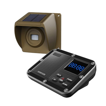 Long-Range Wireless Alarm System with Outdoor Solar PIR Sensor for Home Security and Farm Protection