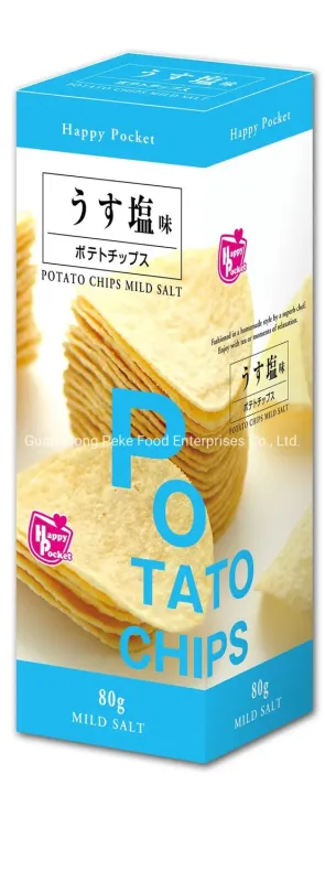 Halal Potato Chips Snack 80g Box Package for Japanese Retailer