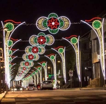 Pole Mounted LED Christmas Lights for Outdoor Street Decoration