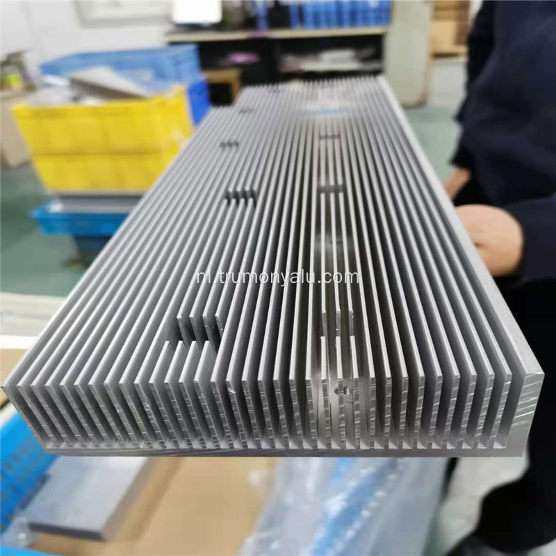 Aluminium spatel koellichaam detail voor warmte-uitwisseling
