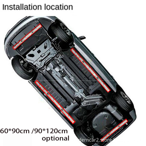 4Pcs APP Remote Voice Control Car LED Chassis Flexible Strip RGB Underbody Glow Light
