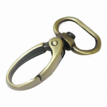1.5 (length) x 3/4 inch (eye) snap hook, antique bronze