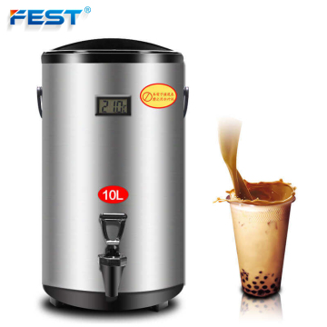 Milk Tea Containers: 8L, 10L, 12L Insulated Boba Buckets for Tea Shops