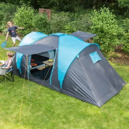 Big 6 Person 2 Room Outdoor Camping Tent - Aldi Family Tent