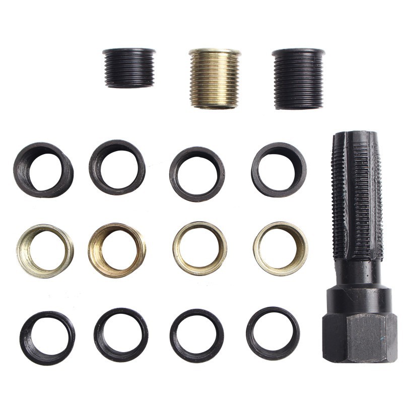 M14 Iron & Stainless Steel Spark Plug Hole Tap Repair Tool Kit with Socket Wrench Customizable Dimensions Hand Tools Sockets OEM