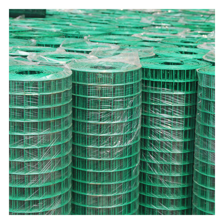 ANJIA Group PVC coated welded wire mesh green and black for garden fencing and construction