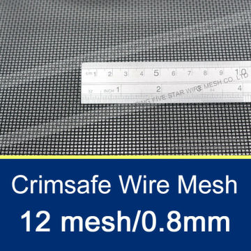 12 mesh/0.8mm Stainless Steel Crimsafe Wire Mesh