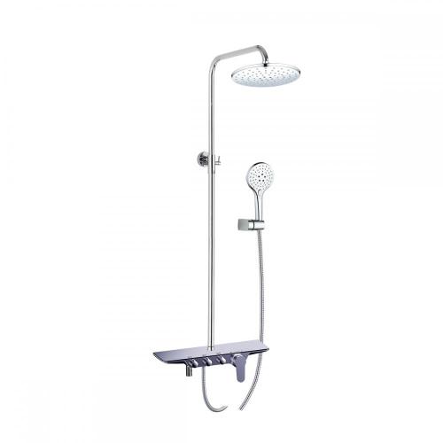 Brass Flexible Adjustable-height Shower Set