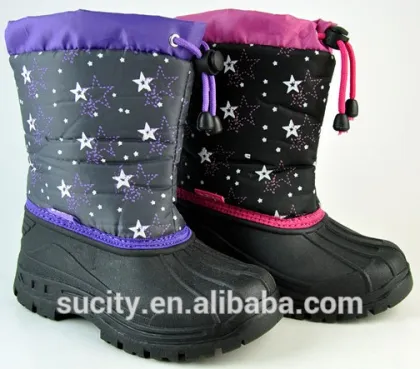 star buckle canvas snow boots tpr outsole snow boots resistant sole snow boots