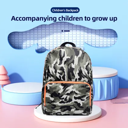 600D camouflage children's lightweight bag