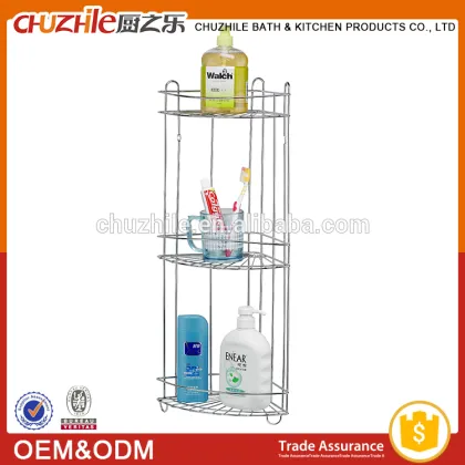 Chromium plating bathroom storage rack
