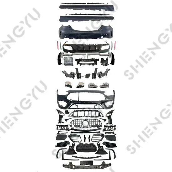 Auto Body Kit for Benz W206 2023 to C63 AMG: Bumpers, Grille, Side Skirts, Rear Diffuser