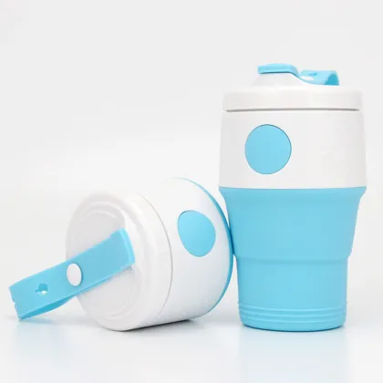 395ML Foldable Silicone Coffee Cup Portable Travel Mug