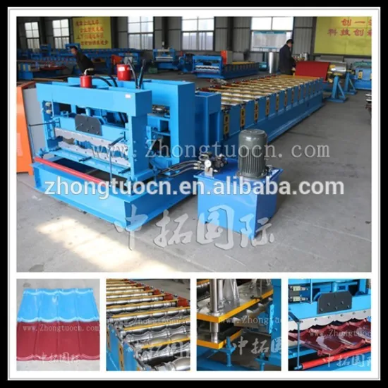 Color Steel glalvanized metal Glazed tile used roll forming machine