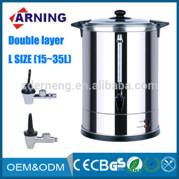 30L big electrical stainless steel catering urns with drip tray