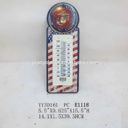 Vintage Metal Thermometer for home decor