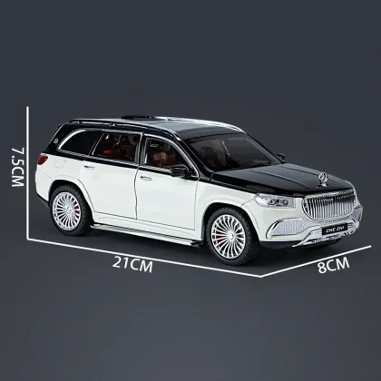 1:24 Scale Benz Maybach GLS600 Alloy Diecast Car Model with Sound and Light Features