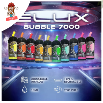 Elux Bubble 7000 White Peach Razz