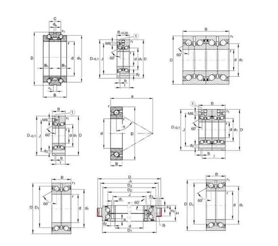 High speed angular contact ball bearing(7020C/7020AC)