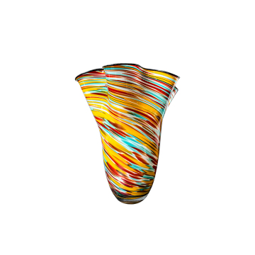 Modern Colorful Glass Vase Candle Holder for Decor