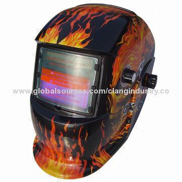 Welding Helmet, Auto-dark, Solar-powered, Fire