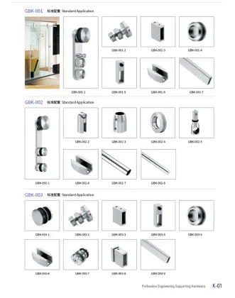 Glass bathroom door fitting