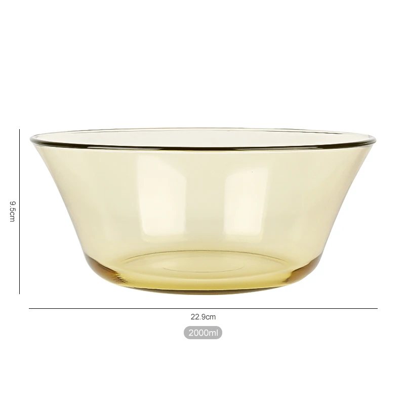 2000ml glass bowl