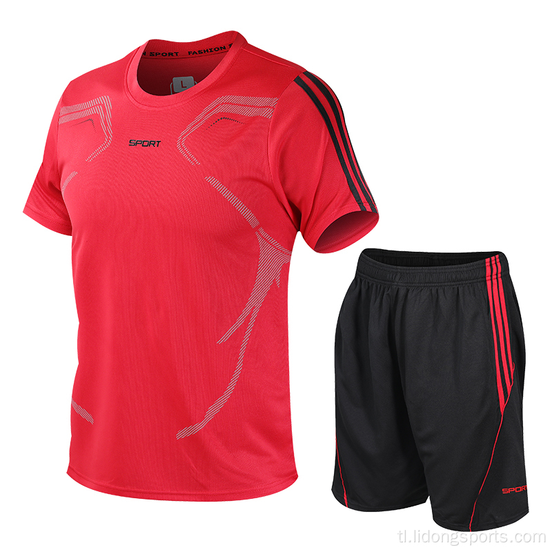 Asul at puting sublimation soccer team training wear