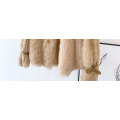 Winter short section biker lambswool fur coat