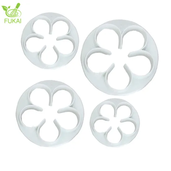 3D Flower Plunger Cutter for Fondant, Chocolate, Biscuits, and Cookies