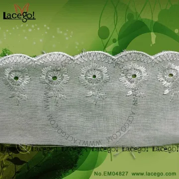 2013 New Fashion Cotton Embroidered Lace