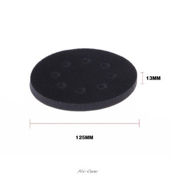 5 Inches 8-Hole Soft Sponge Interface Pad for Sanding Pads Hook&Loop Sanding Discs for Uneven Surface Polishing Power Tools