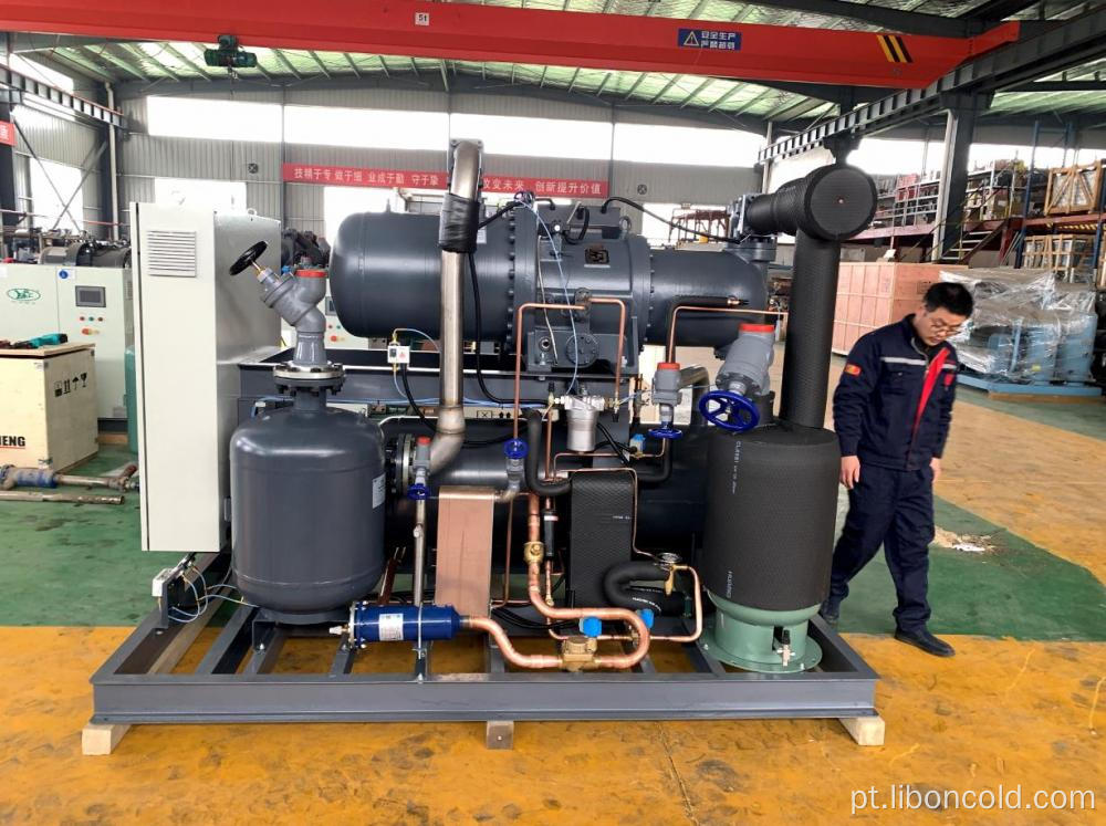 Compressor de refrigeração de parafuso único de 430HP para venda