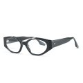 Оптовая модная раунда прозрачные ацетатные оптические очки для мужчин.