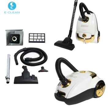 1400W 23KPA Powerful Horizontal Cyclone Canister Vacuum Cleaner with Bag