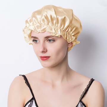 Fonnet di seta a gelso al 100% - Cappelli per dormire a colore solido da donna e capannoni per capelli