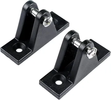 Black Nylon Fittings for Boat Bimini Top Hardware - Deck Hinges and Fittings