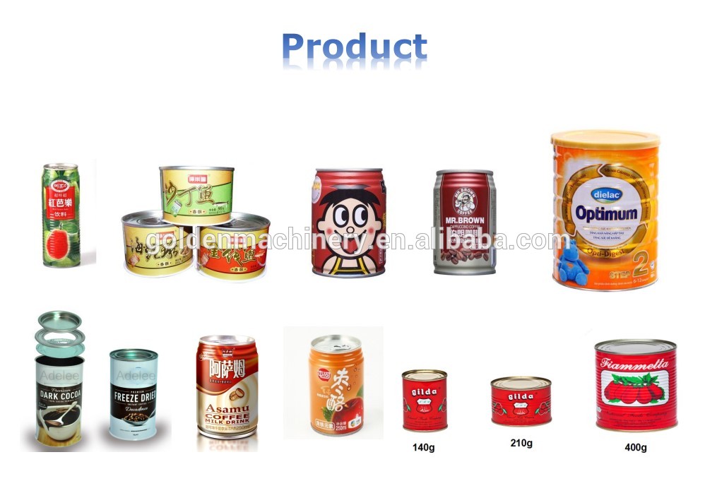 zhejiang soudronic Automatic tomato paste cans, milk powder tin can packaging machine