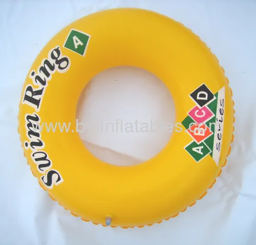 Yellow Inflatable Swim Ring For Adult 