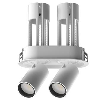 2*6w led double head stretch adjustable spot light