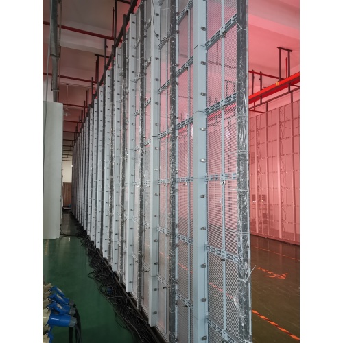 Low power consumption no noise transparent led wall
