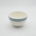 Handgeschilderde stijl keramische diner set, steengoed servies sets, blauw servies set