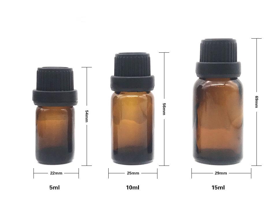 Brown fine oil bottle glass jar essence bottle (6)