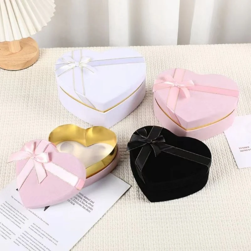 High Quality Heart Shape Metal Tin Chocolate Cookie Tin Candy Christmas Tin Can Gift Packaging Box China Factory Wholesale Hot Stamping Paper Gift Box