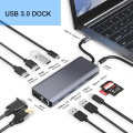 Doppio tipo C /HDMI /Card Reader 13Ports Hub