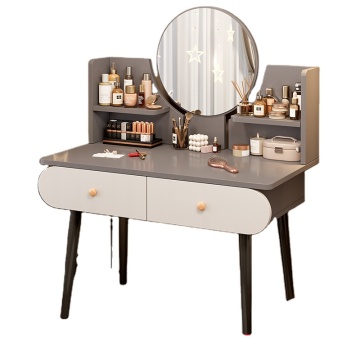 Simple LED Lighting Dressing Table with Mirror for Bedroom