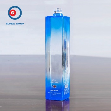 500ml Square Wine Spirit glass bottle OEM
